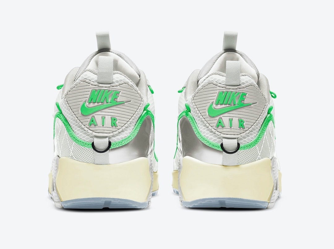 Neon Green Accents the Latest Platinum Tint Nike Air Max 90