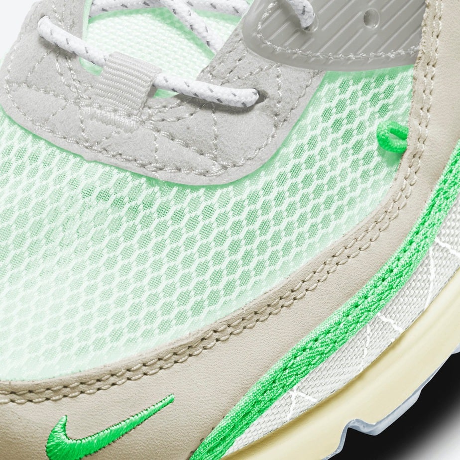 Neon Green Accents the Latest Platinum Tint Nike Air Max 90