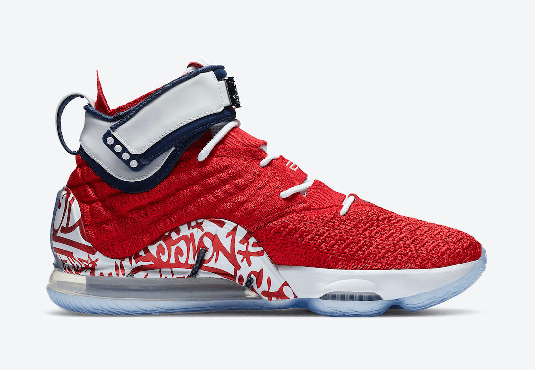 Nike LeBron 17 "Graffiti Fire Red" Releasing this Month