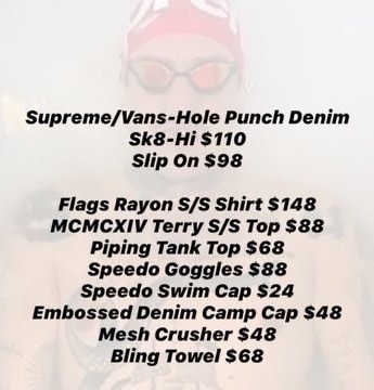 Supreme SS20 Week 19 Droplist
