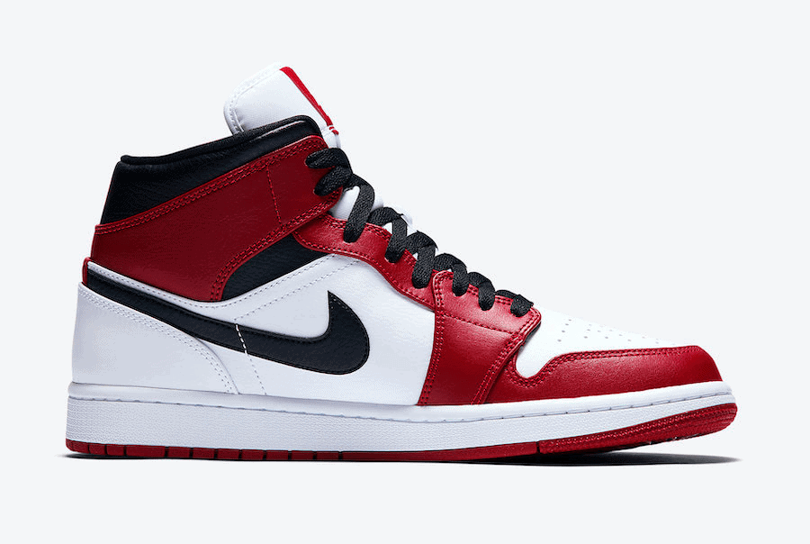 Air Jordan 1 Mid "Chicago White Heel"