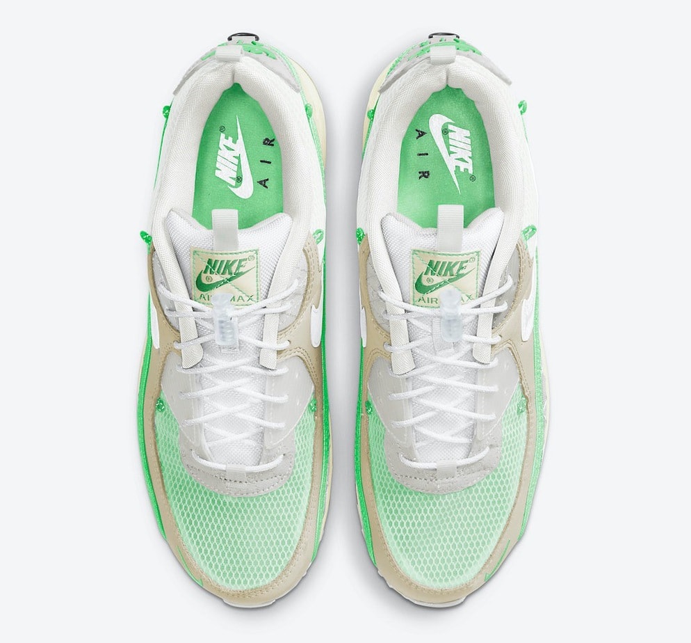 Neon Green Accents the Latest Platinum Tint Nike Air Max 90