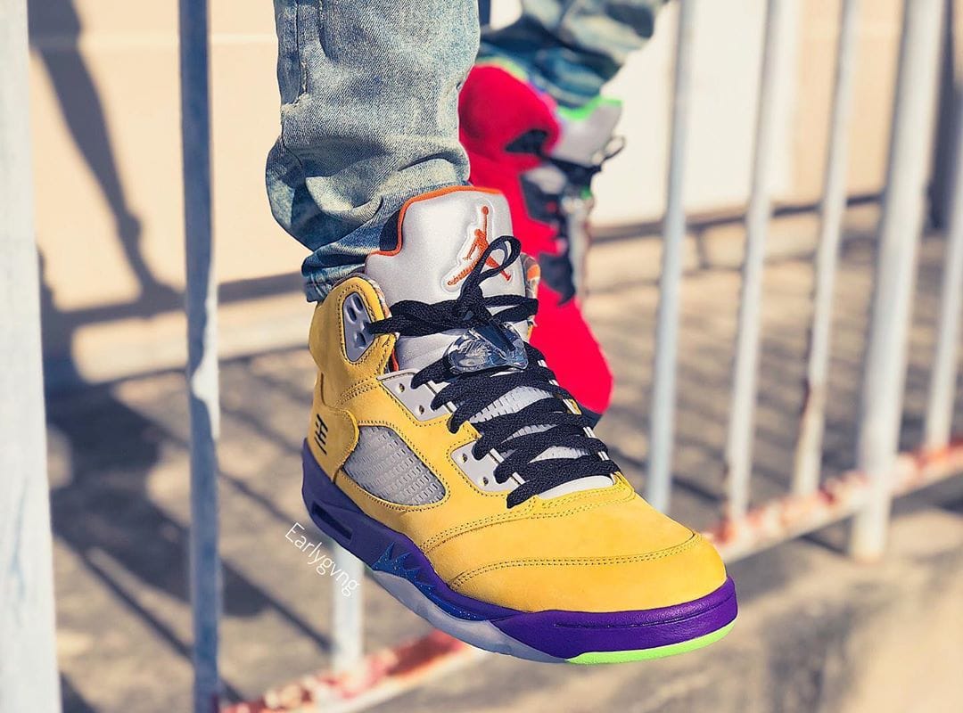 Air Jordan 5 What The On Feet