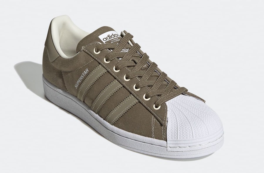 adidas Superstar Canvas Olive FW2653