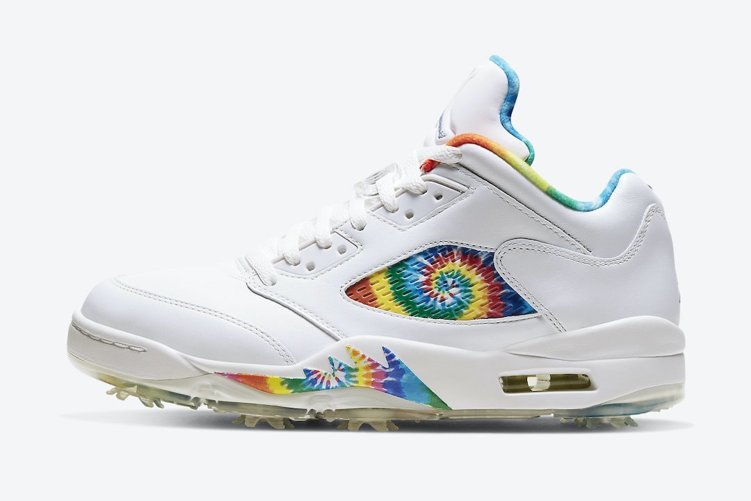 Air Jordan 5 Low Golf Features a "Tie-Dye" Design