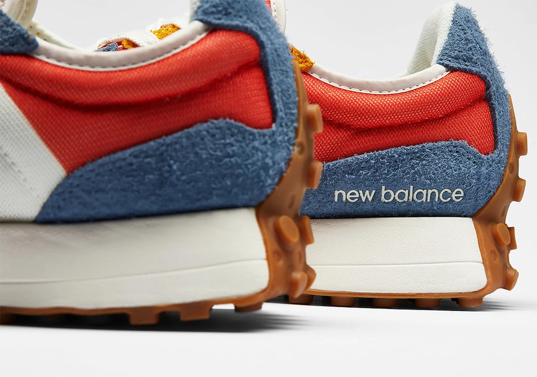 New Balance 327 Orange Blue Grey