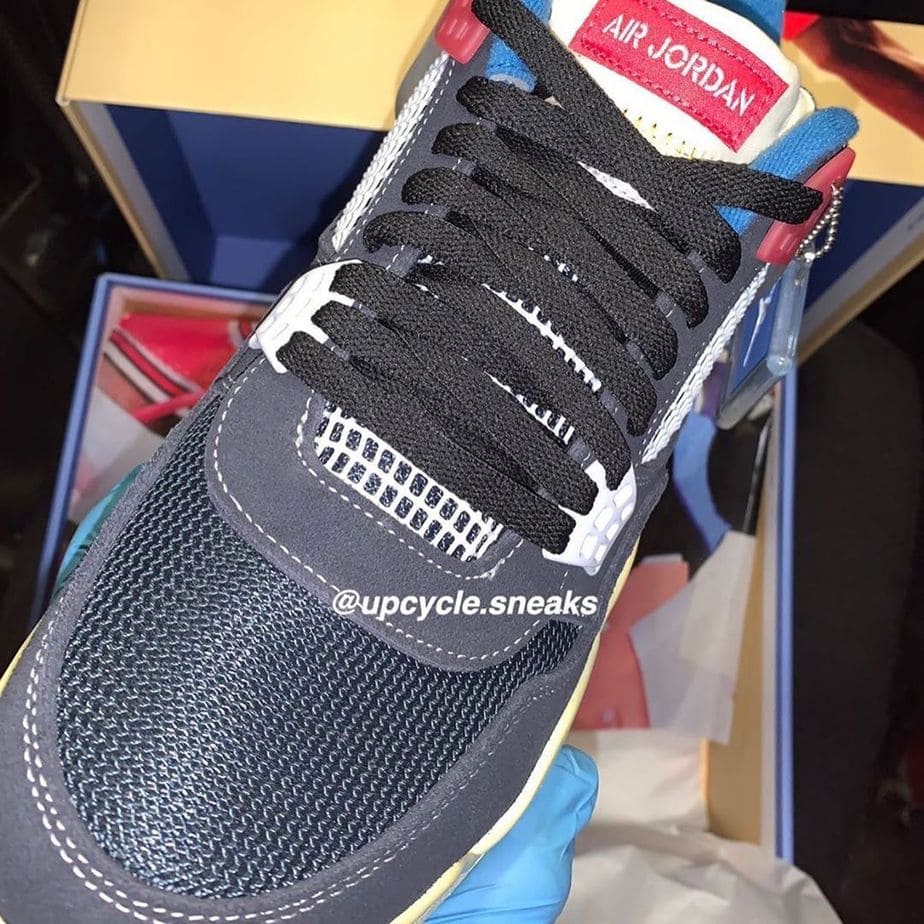 Union X Air Jordan 4 Blue Grey Red