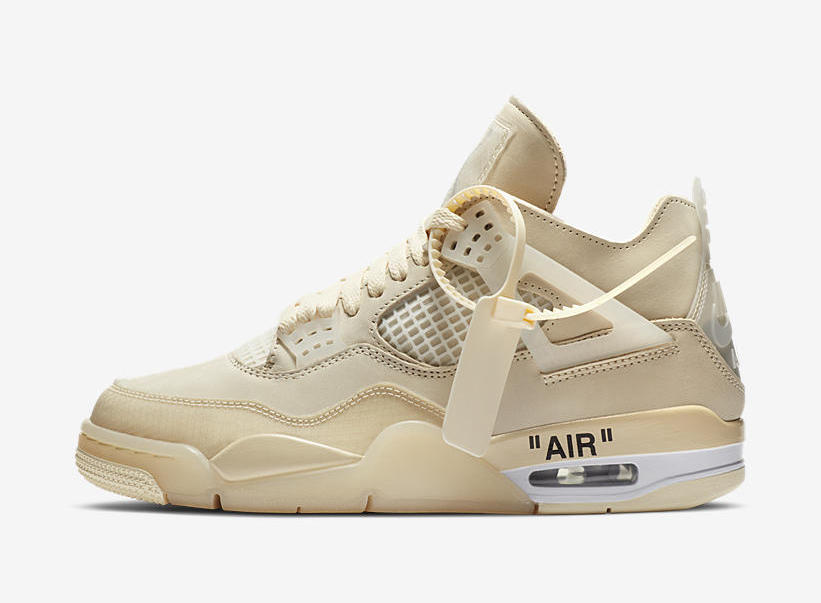 Off-White X Air Jordan 4 Sail Wmns