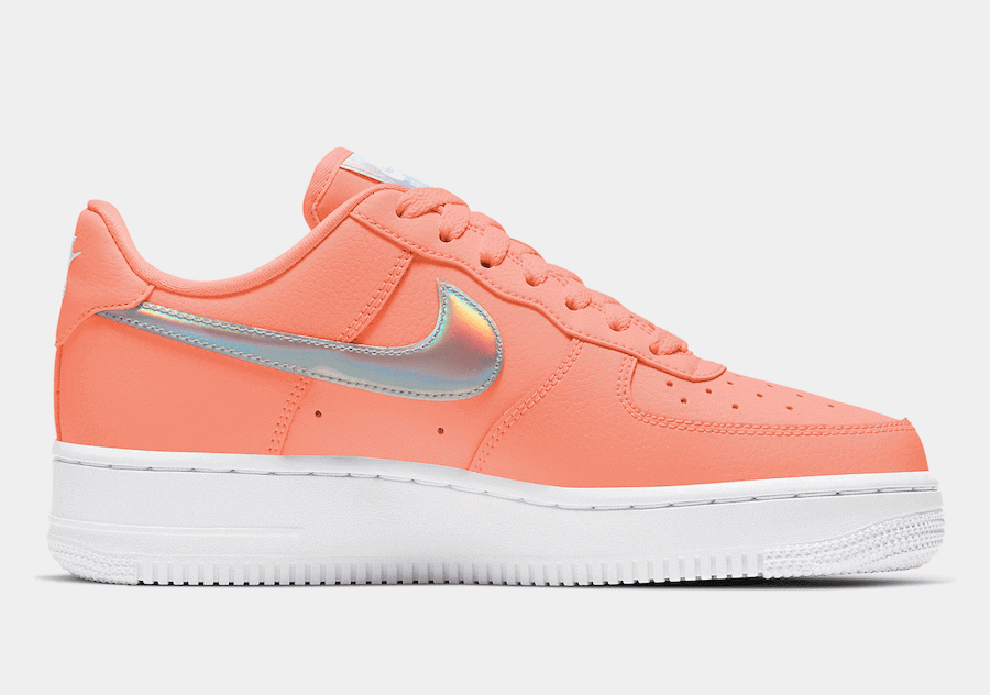 Iridescent Swooshes Shine on the Atomic Pink Nike Air Force 1 Low
