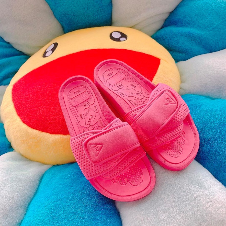 Pharrell x adidas Hu adilette Boost Slides Are Releasing August 1st