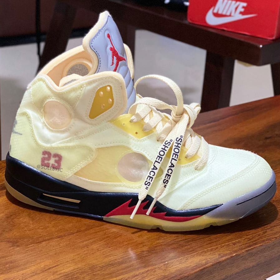 Off-White X Air Jordan 5 Sail