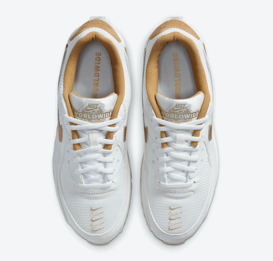 Gold Highlights the Nike Air Max 90 "Worldwide"