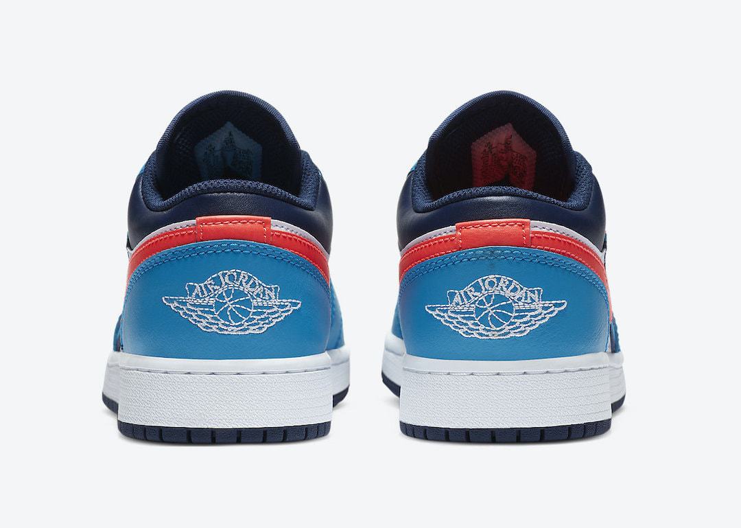 This Air Jordan 1 Low Sports Tri-Colored Ribbons