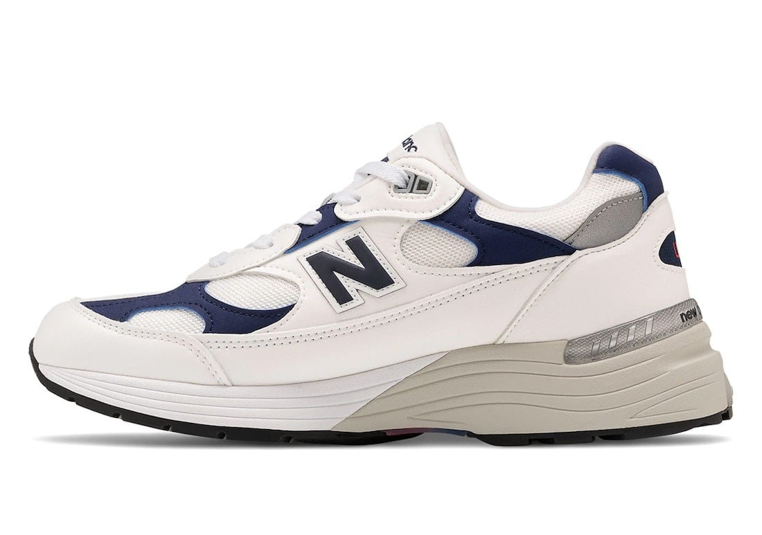 New Balance 992 White Navy