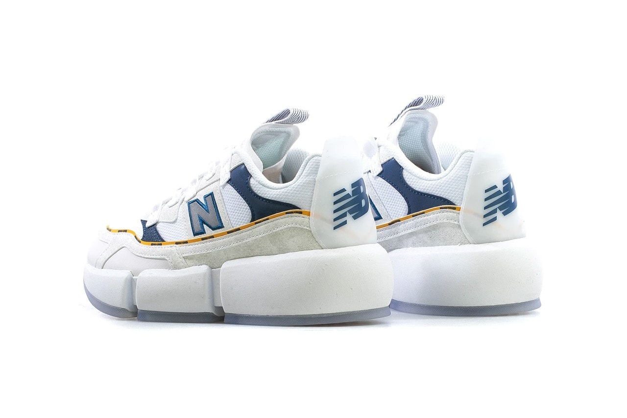 Jaden Smith New Balance Vision Racer White Navy Blue Yellow