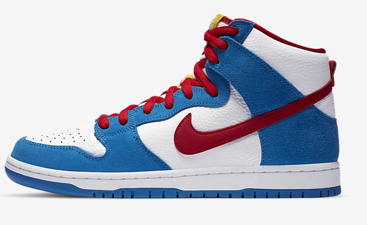 On-Foot Look: Nike SB Dunk High "Doraemon"