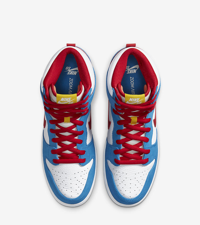 On-Foot Look: Nike SB Dunk High "Doraemon"