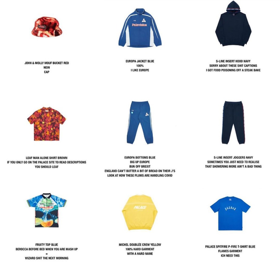 Palace Autumn 2020 Week 1 Droplist