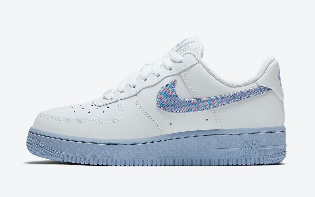 Nike Air Force 1 Low "Hydrogen Blue" Opts for Psychedelic Swooshes