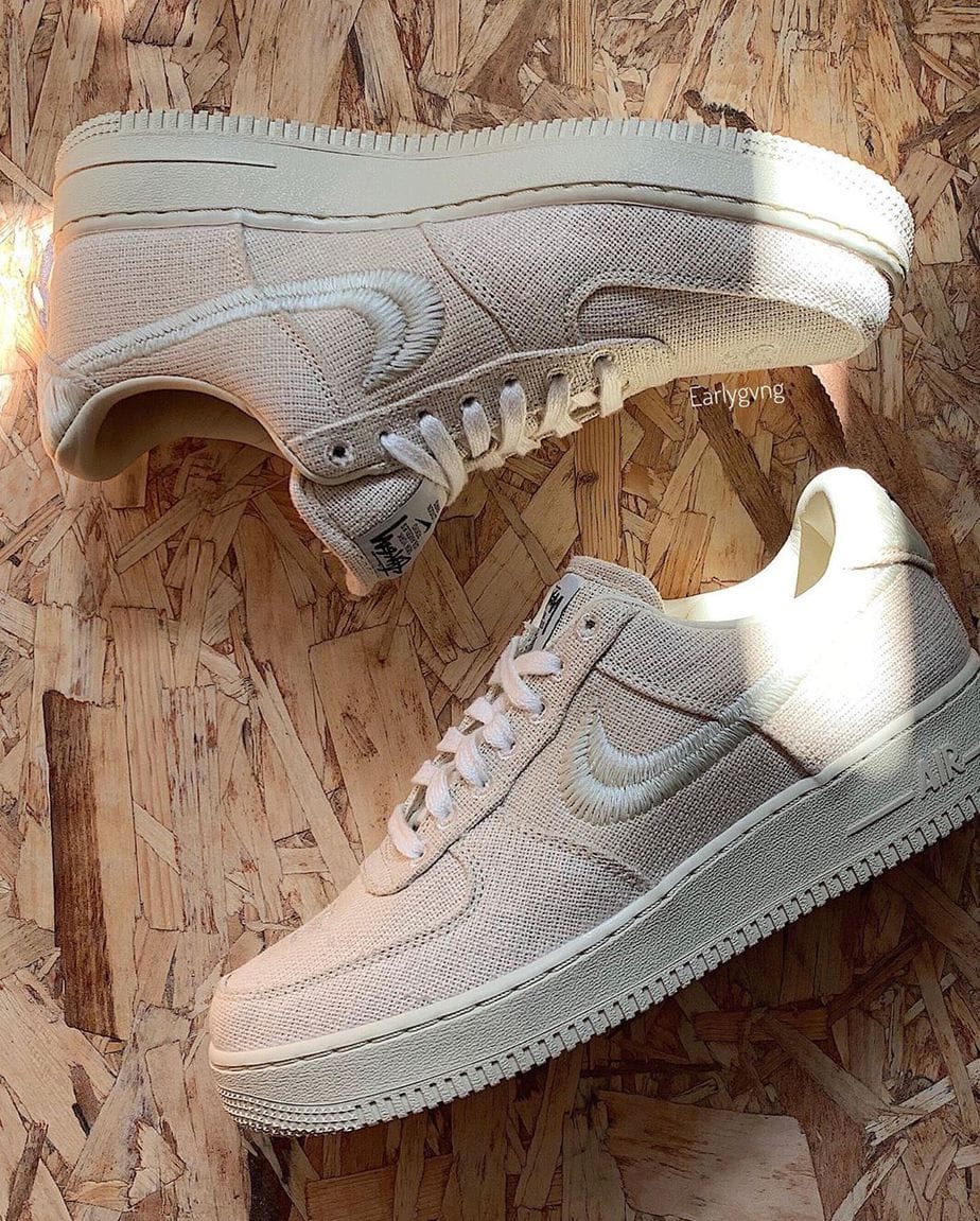 Stussy X Nike Air Force 1 Fossil