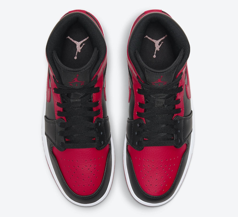 Official Images of Air Jordan 1 Mid "Bred"