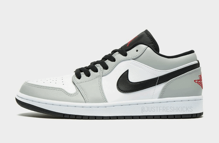 Air Jordan 1 Low Releasing in Smoke Grey/Red