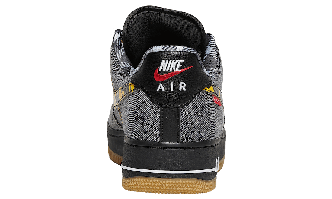 Nike adds Camouflage and Plaid Detailing to a Denim Nike Air Force 1 Low