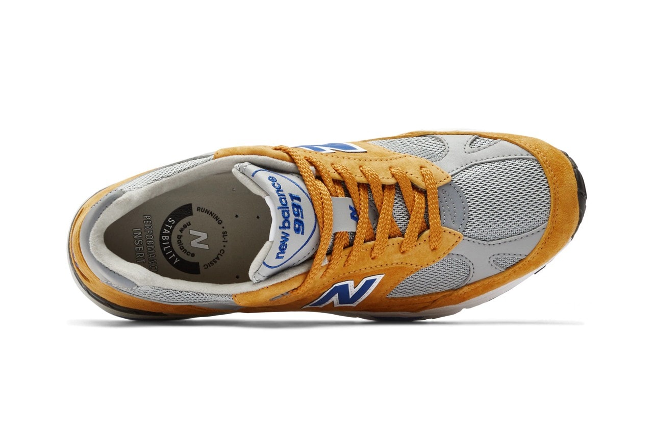 New Balance 991 Made In Uk Yellow Blue