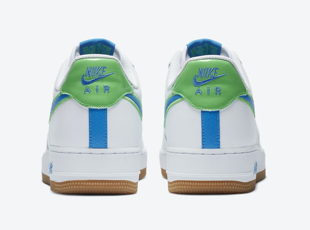 Nike adds Blue and Lime Green Accents to the Air Force 1 Low