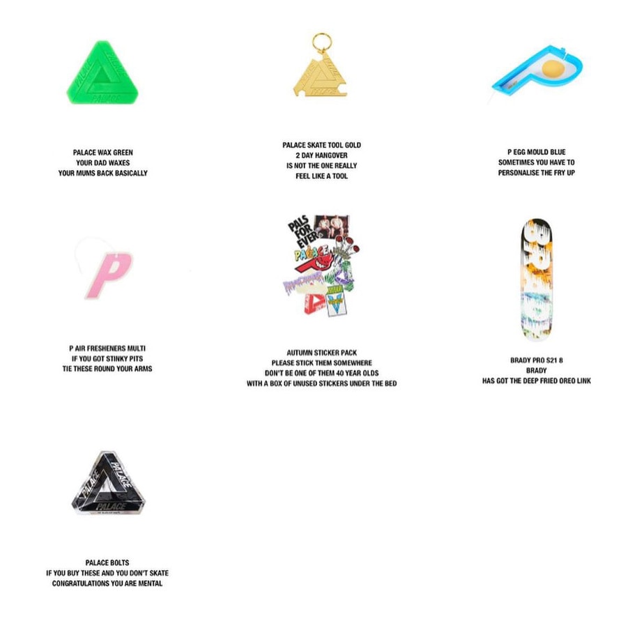 Palace Autumn 2020 Week 1 Droplist