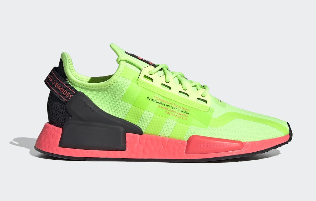 adidas Adds Signal Green and Pink to the NMD R1 V2