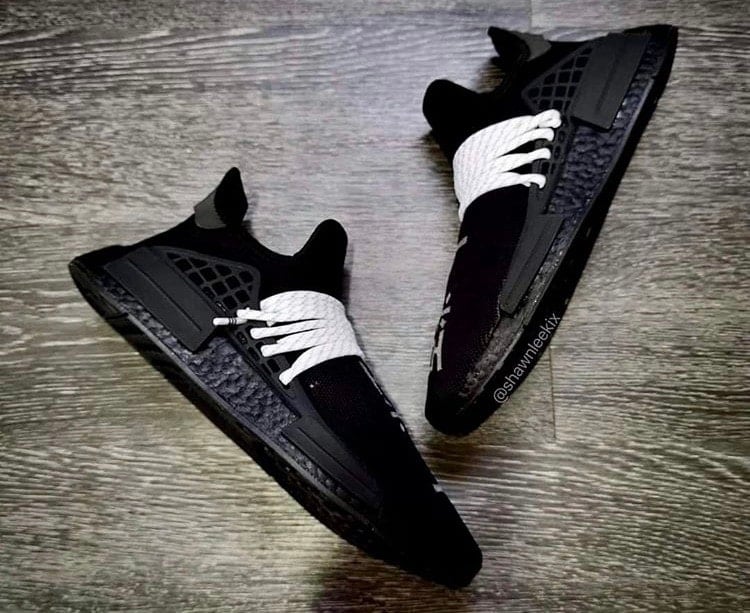 Official Images of the Pharrell x adidas NMD Hu "Black"