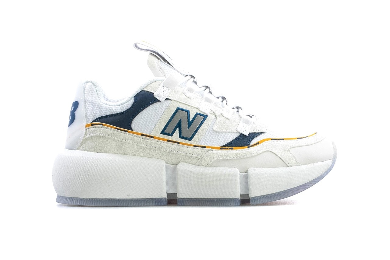 Jaden Smith New Balance Vision Racer White Navy Blue Yellow