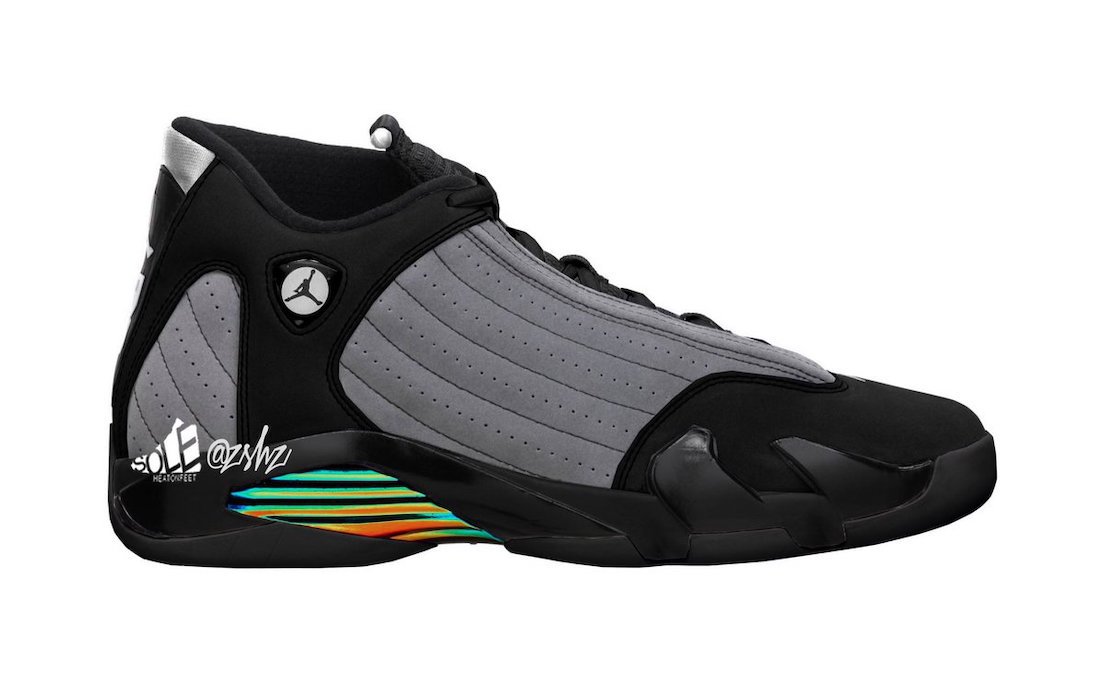 Air Jordan 14 Black Particle Grey 2021