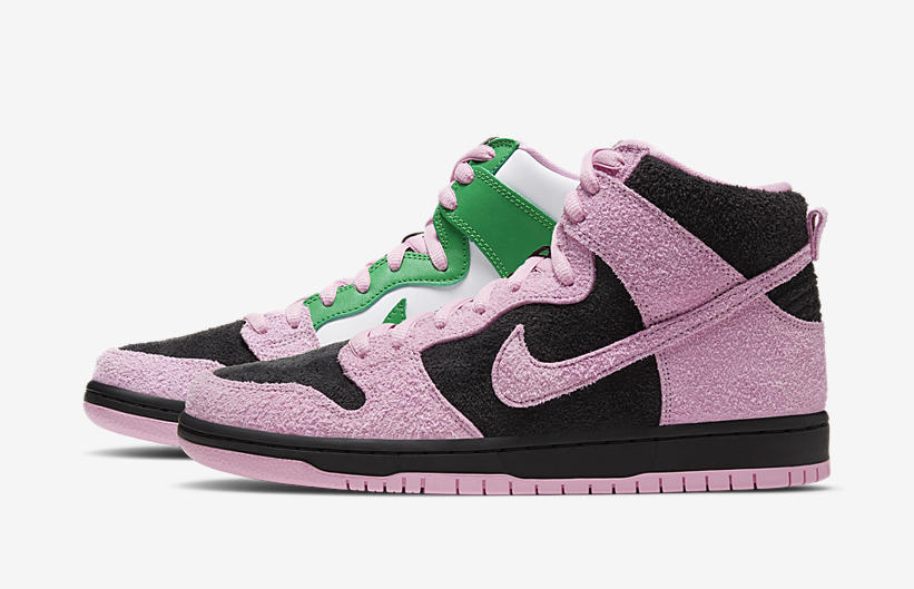 CU7349-001 Nike SB Dunk High Invert Celtics
