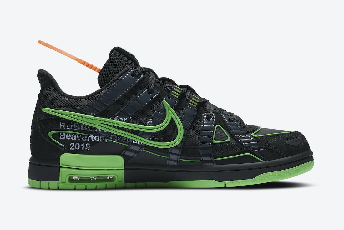 Off-White x Nike Air Rubber Dunk “Green Strike”