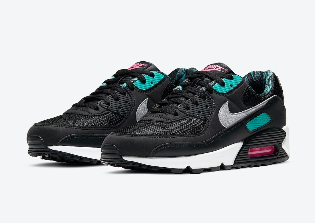 air max 90 south beach on feet
