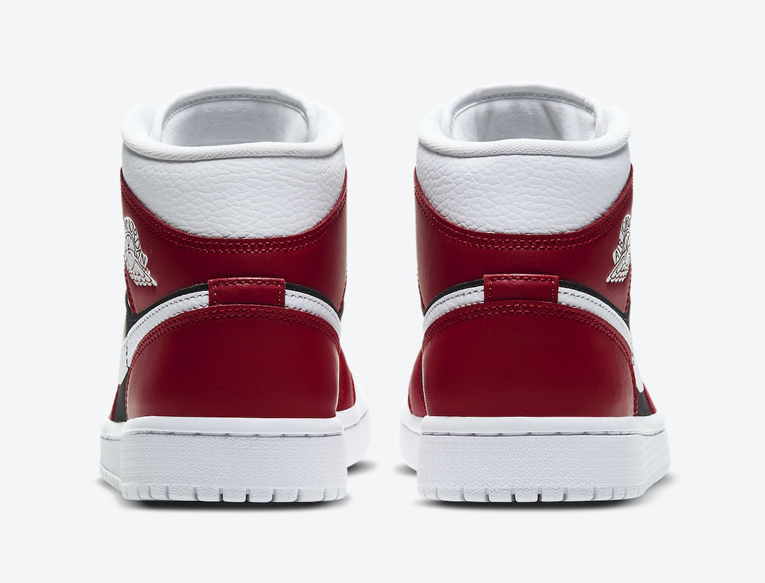 Women's Air Jordan 1 Mid featured in a Classic Chicago Bulls Colorway