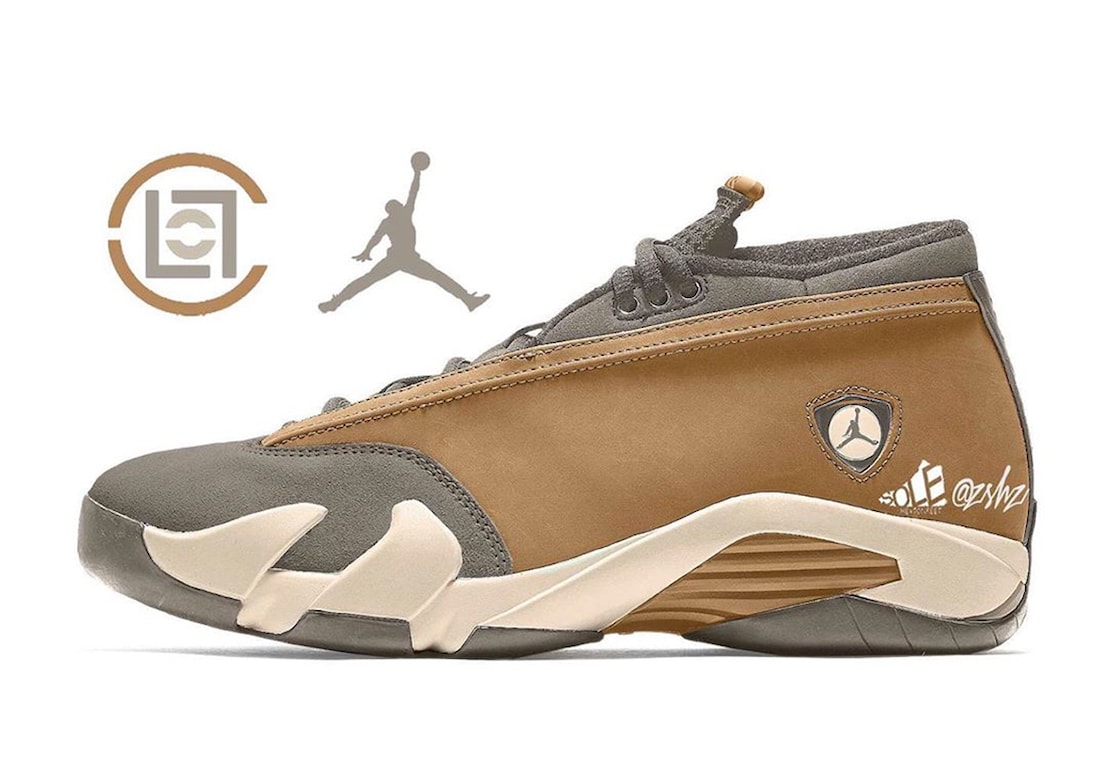 CLOT Air Jordan 14 Low Sepia Stone DC9857-200