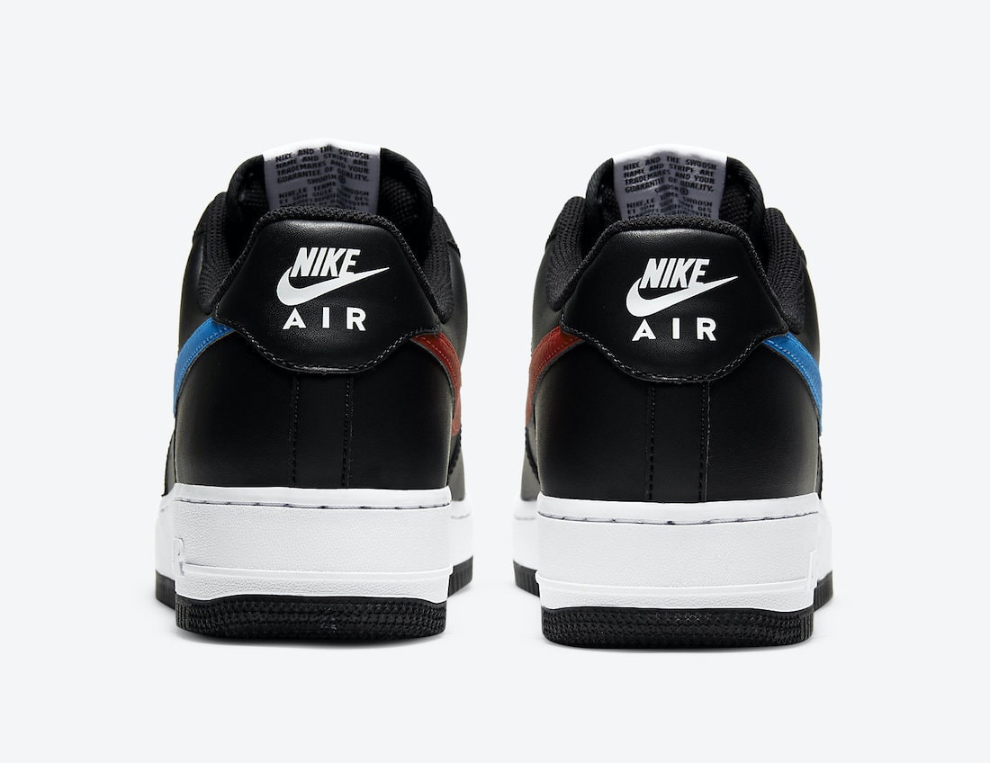 Nike Air Force 1 Low Black Releasing with Alternate Swooshes