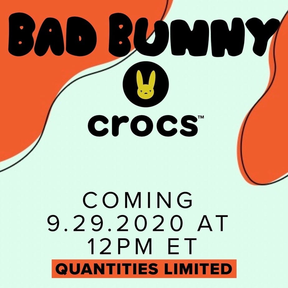 Bad Bunny x Glow in the Dark Crocs