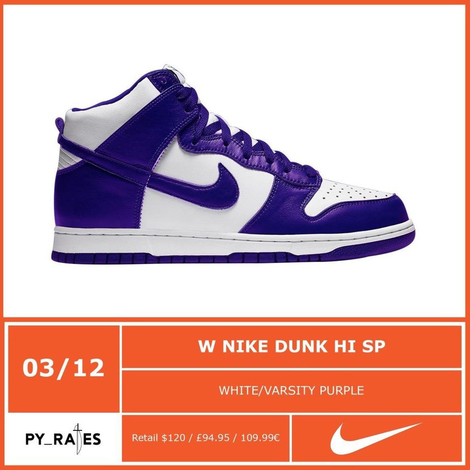 Nike Dunk High "Varsity Purple" Returns this Year