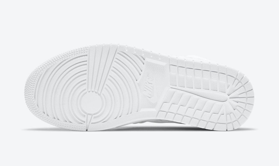 Air Jordan 1 Mid Featured in White Quilted Paneling