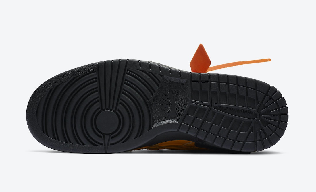 Off-White x Nike Air Rubber Dunk "University Gold"