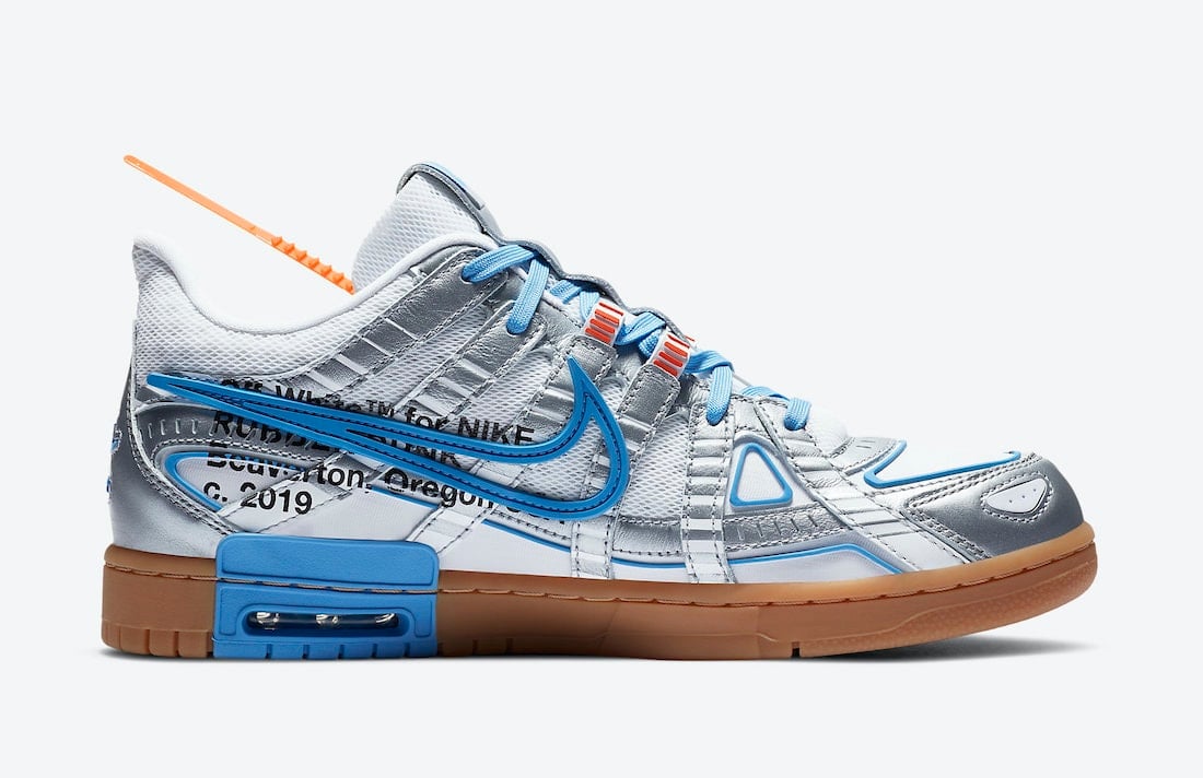Official Images of the Off-White x Nike Air Rubber Dunk "University Blue"