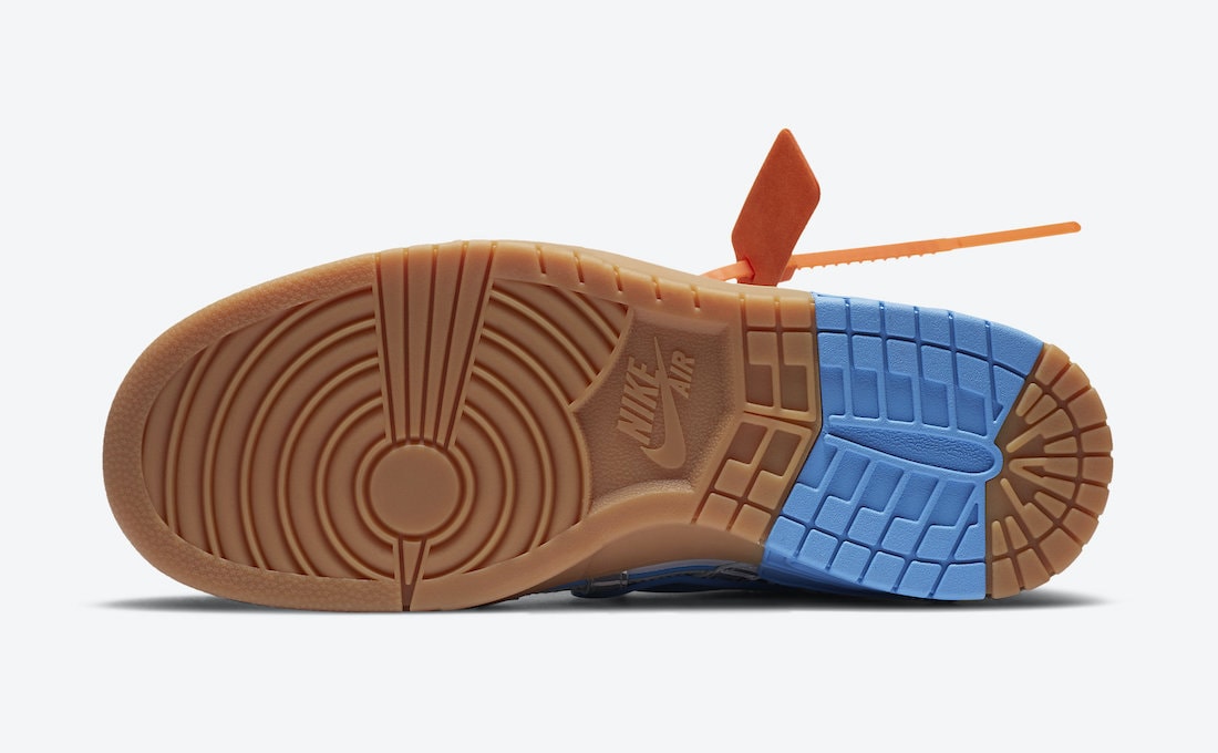 Official Images of the Off-White x Nike Air Rubber Dunk "University Blue"