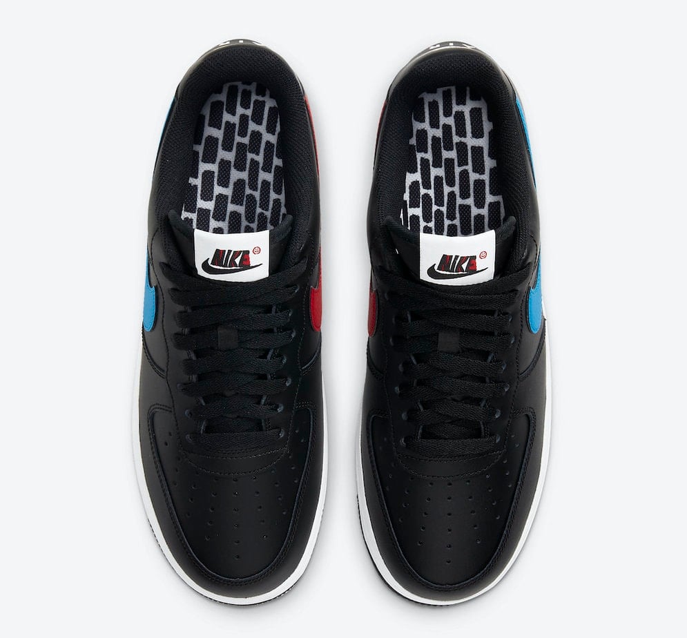 Nike Air Force 1 Low Black Releasing with Alternate Swooshes