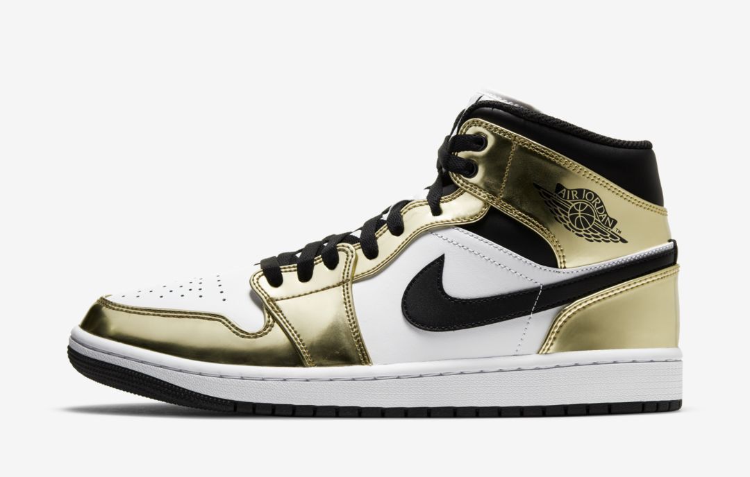 Air Jordan 1 Mid Metallic Gold