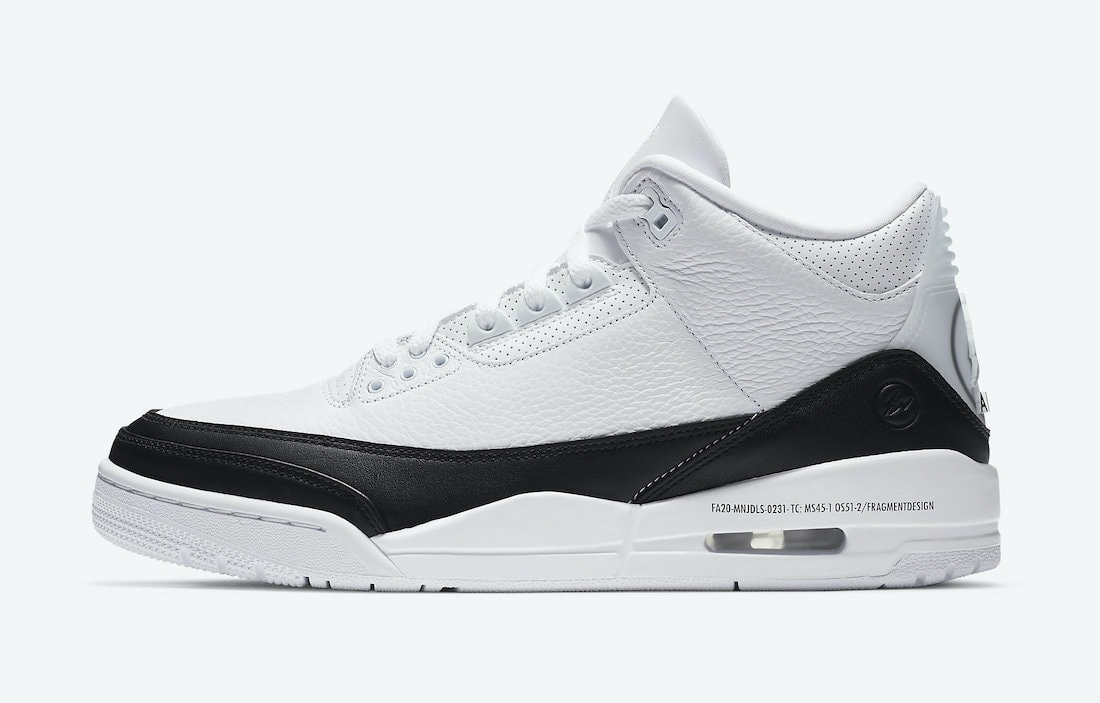 Fragment Air Jordan 3 DA3595-100 Release Date Price