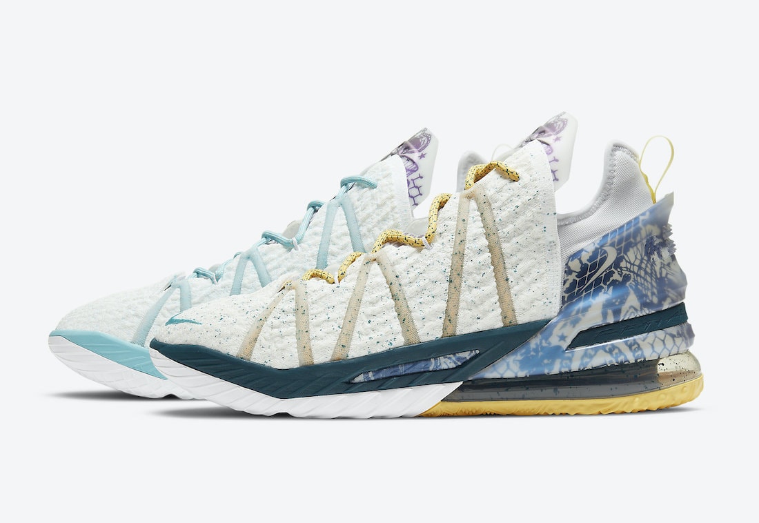 Nike LeBron 18 "Reflections Flip" Celebrates the Lakers Finals Win